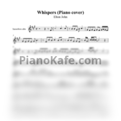 Ноты Elton John - Whispers - предпросмотр