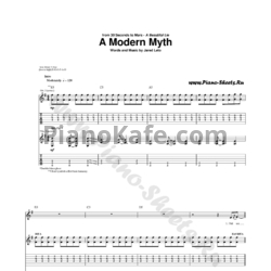 Ноты 30 Seconds to Mars - A modern myth - предпросмотр