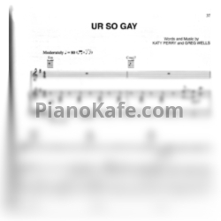 Ноты Katy Perry - Ur so gay