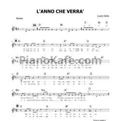 Ноты Lucio Dalla - L'anno che verrà