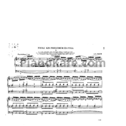 Ноты И. Бах - Восемь маленьких органных прелюдий и фуг - предпросмотр