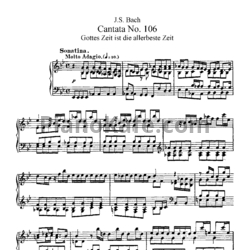 Ноты И. Бах - Кантата №106 "Gottes zeit ist die allerbeste zeit" (BWV 106) - предпросмотр