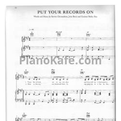 Ноты Corinne Bailey Rae - Put your records on