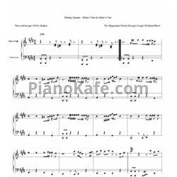 Ноты Britney Spears - What you see (is what you get) - предпросмотр