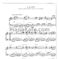 Ноты David Raksin - Laura (Версия 2) - предпросмотр
