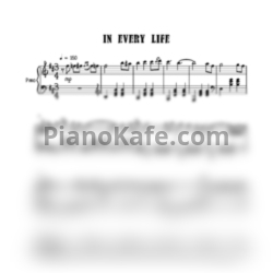 Ноты Peter Kater - In every life - предпросмотр