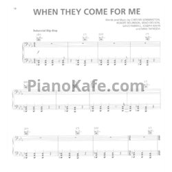 Ноты Linkin Park - When they come for me - предпросмотр