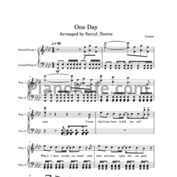 Ноты Lovejoy - One day