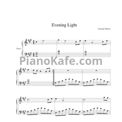 Ноты Edward Weiss - Evening light - предпросмотр
