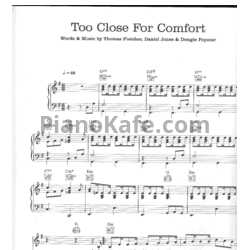 Ноты Mcfly - Too close for comfort