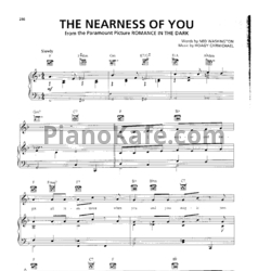 Ноты Hoagy Carmichael - The nearness of you (Версия 2) - предпросмотр