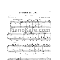 Ноты Луи Моро Готшалк - Souvenir de Lima (Op. 74) - предпросмотр