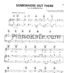 Ноты James Horner, Barry Mann and Cynthia Weil - Somewhere out there - предпросмотр