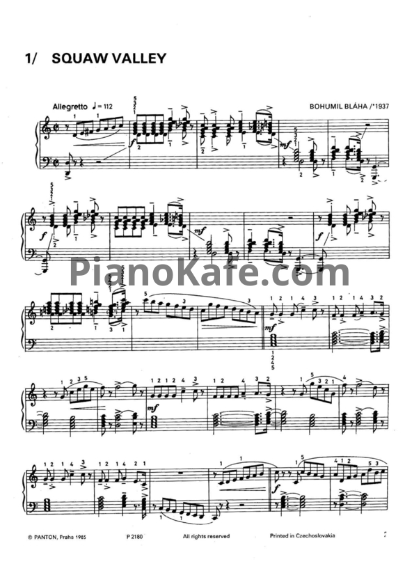 Ноты Jazz Kaleidoscope 2. Piano solos of Czech composers - PianoKafe.com