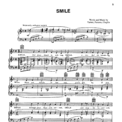 Ноты Charlie Chaplin - Smile - предпросмотр
