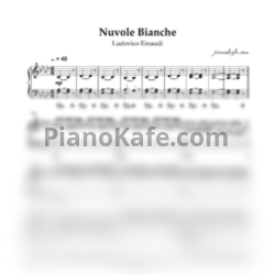 Ноты Ludovico Einaudi - Nuvole Bianche (Piano cover) - предпросмотр