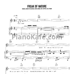 Ноты Anastacia - Freak of nature (Книга нот) - предпросмотр