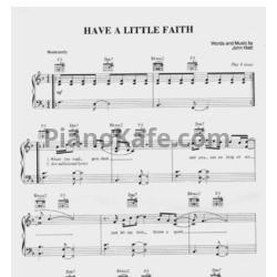 Ноты John Hiatt - Have a little faith - предпросмотр