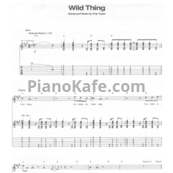 Ноты The Troggs - Wild thing