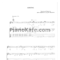 Ноты Roy Orbison - Crying - предпросмотр