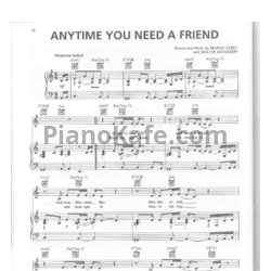 Ноты Mariah Carey - Anytime you need a friend