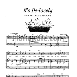 Ноты Cole Porter - It's de-lovely - предпросмотр