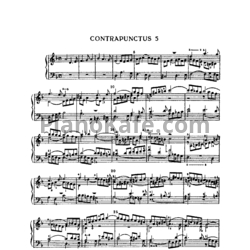 Ноты И. Бах - Искусство фуги (в изложении для фортепиано). Контрапункт №5 - предпросмотр