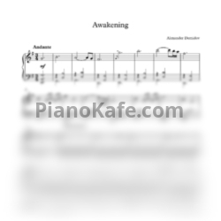 Ноты Alexander Demidov - Awakening - предпросмотр