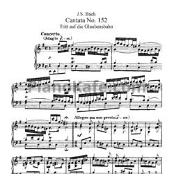 Ноты И. Бах - Кантата №152 "Tritt auf die Glaubensbahn" (BWV 152) - предпросмотр