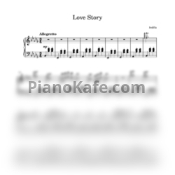 Ноты Indila - Love story (Piano cover) - предпросмотр