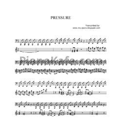 Ноты Paramore - Pressure - предпросмотр