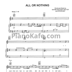 Ноты O-Town - All or nothing