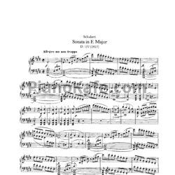 Ноты Франц Шуберт - Соната ми мажор (D. 157) - предпросмотр