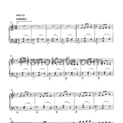 Ноты Dustin O'Halloran - Opus #23 - предпросмотр