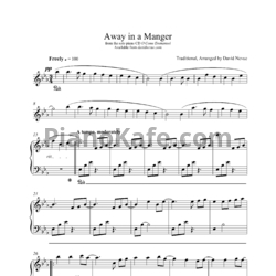 Ноты David Nevue - Away in a manger - предпросмотр