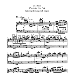 Ноты И. Бах - Кантата №36 "Schwingt freudig euch empor" (BWV 36) - предпросмотр