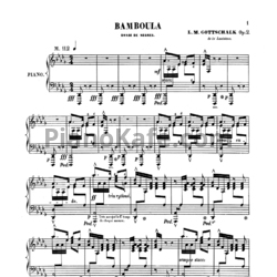 Ноты Луи Моро Готшалк - Bamboula (Op. 2) - предпросмотр