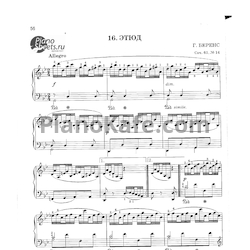 Ноты Г. Беренс - Этюд (Соч. 61, №14) - предпросмотр