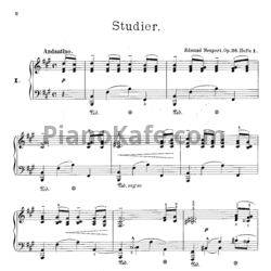 Ноты Э. Нейперт - Этюд (Op. 26) - предпросмотр