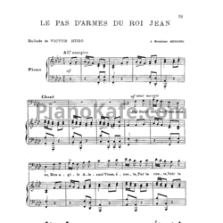 Ноты Камиль Сен-Санс - Le pas d`armes du Roi Jean - предпросмотр