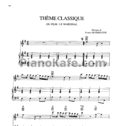 Ноты Ennio Morricone - Theme classique - предпросмотр