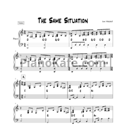 Ноты Joni Mitchell - The same situation (Piano only) - предпросмотр