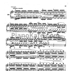 Ноты Карл Черни - Токката (Op. 92) - предпросмотр