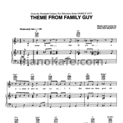 Ноты Walter Murphy - Family guy theme