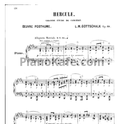 Ноты Луи Моро Готшалк - Hercule (Op. 88) - предпросмотр