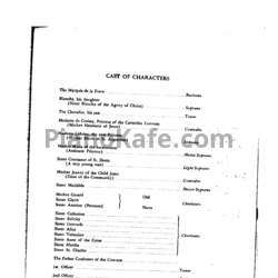 Ноты Франсис Пуленк - Опера "Диалоги кармелиток" - предпросмотр