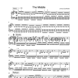 Ноты Jimmy Eat World - The middle - предпросмотр