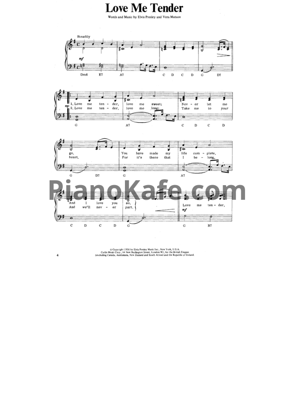 Ноты It's easy to play Elvis (Книга нот) - PianoKafe.com