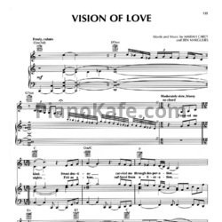 Ноты Mariah Carey - Vision of Love - предпросмотр