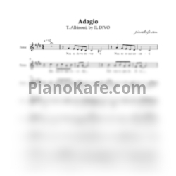 Ноты IL DIVO - Adagio (Вокальная партия)